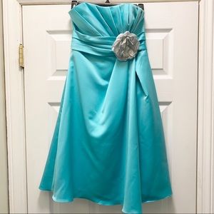 Alexia Designs Turquoise Bridesmaid Dress